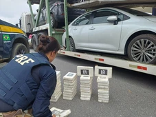 Imagem - Polícia encontra mais de 120 quilos drogas escondidos em caminhão-cegonha na Bahia