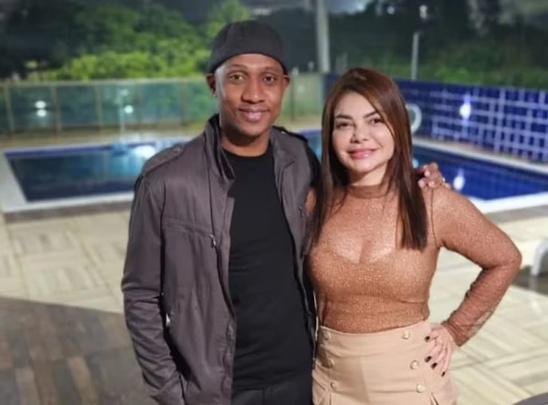 Diogo e a mulher, Tatiana Paz  por Acervo Pessoal