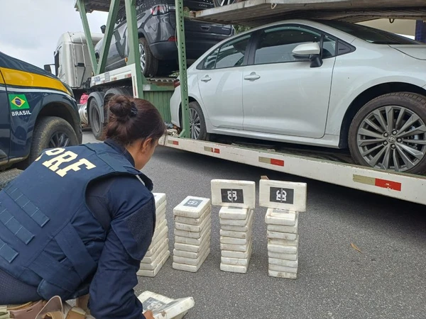 Droga apreendida pela PRF na Bahia