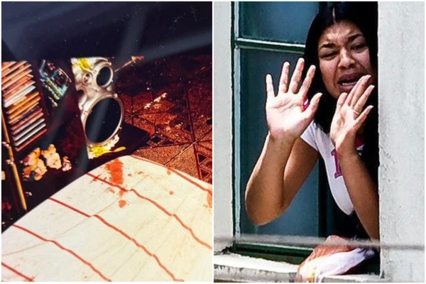 Imagens mostram local do crime