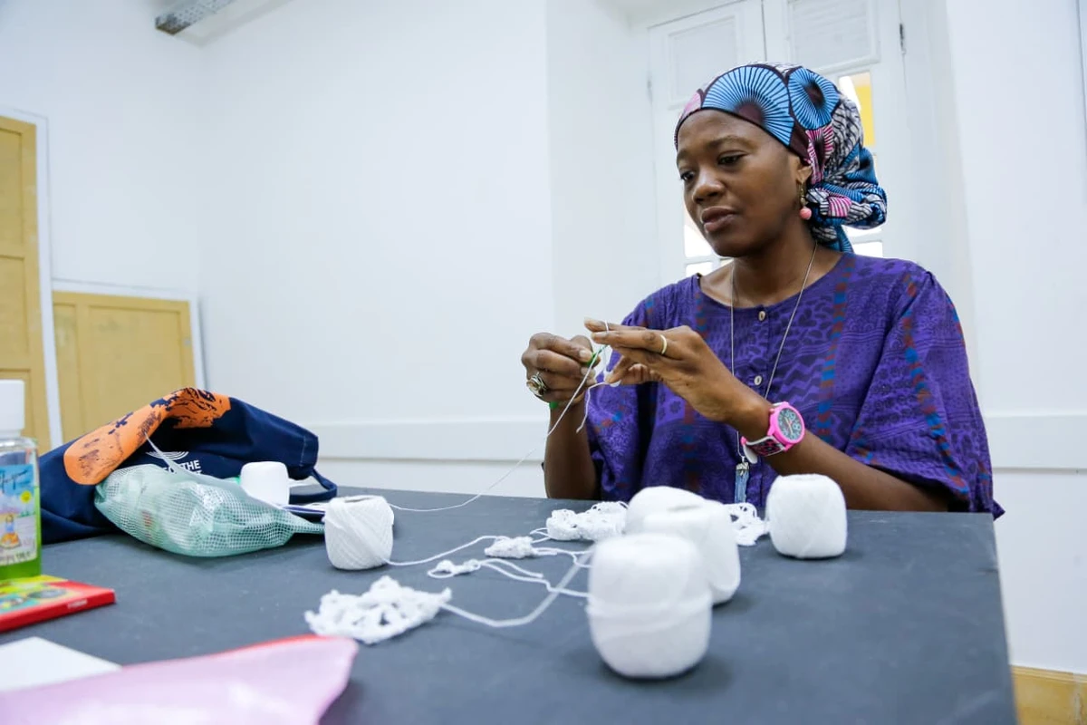 Karina Griffith, da Alemanha, vai apresentar uma exposição de crochê por Arisson Marinho/CORREIO