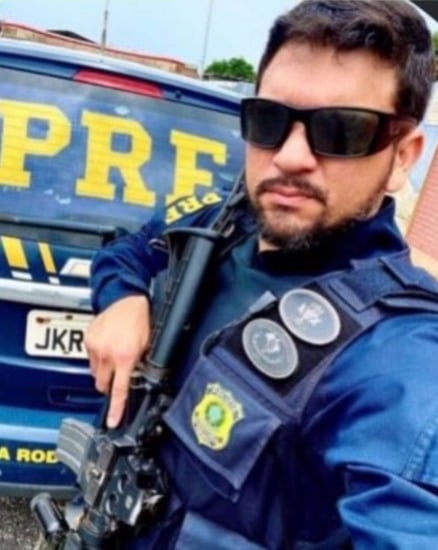 O policial rodoviário federal Thiago Demetrius morreu após um teste físico por Reprodução