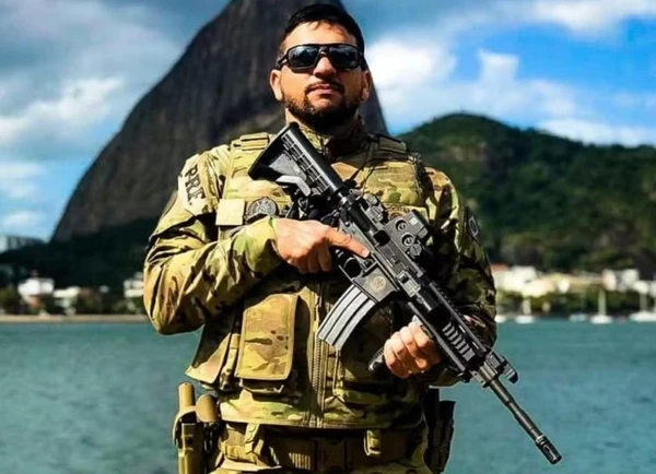 O policial rodoviário federal Thiago Demetrius morreu após um teste físico por Reprodução/Redes sociais