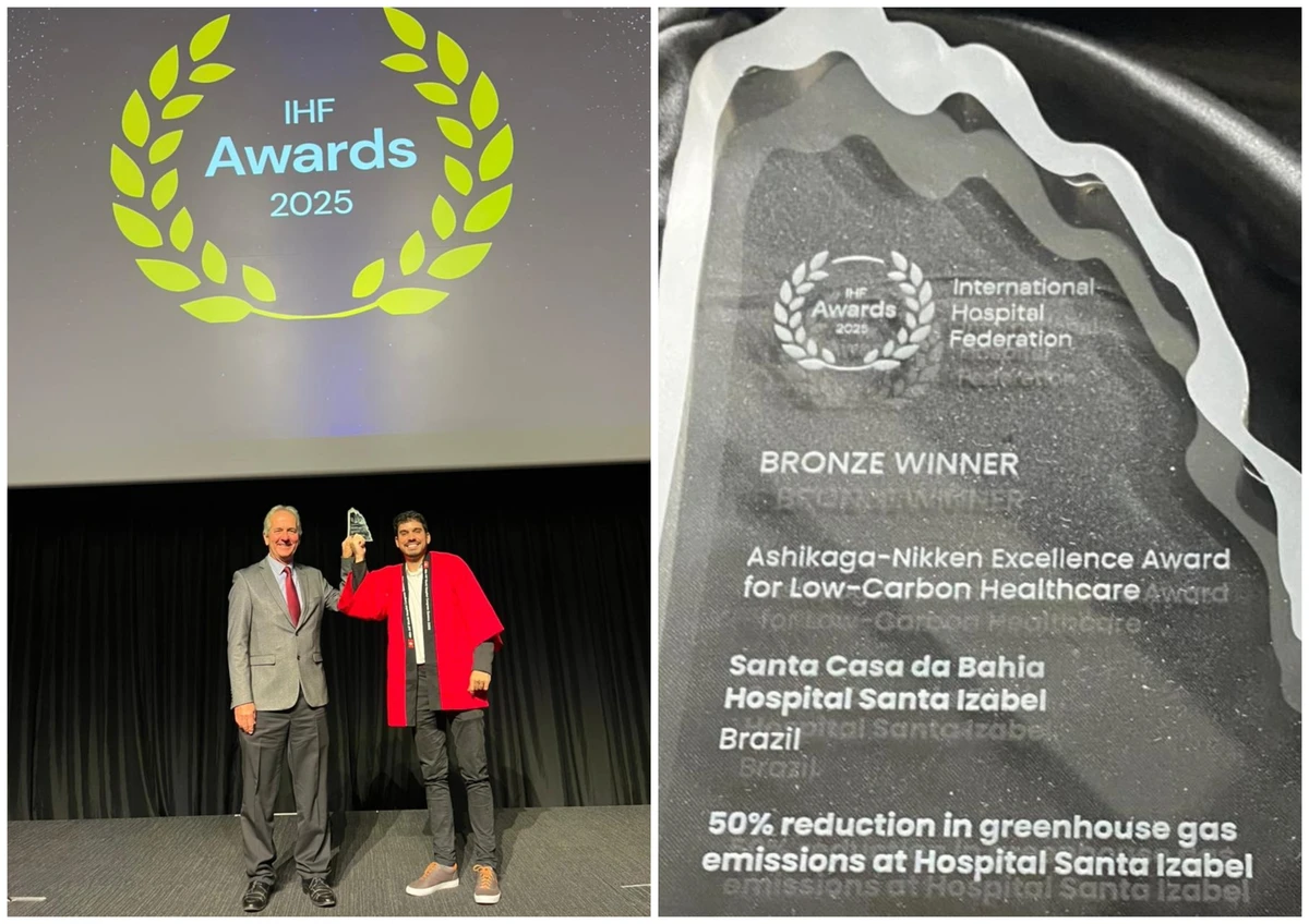 Por redução de gases e de recursos hídricos, Hospital Santa Izabel vence prêmio internacional 