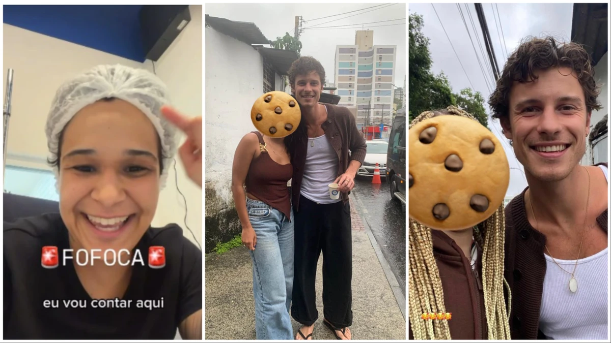 Shawn Mendes tirou fotos com fãs em loja de cookies de Salvador