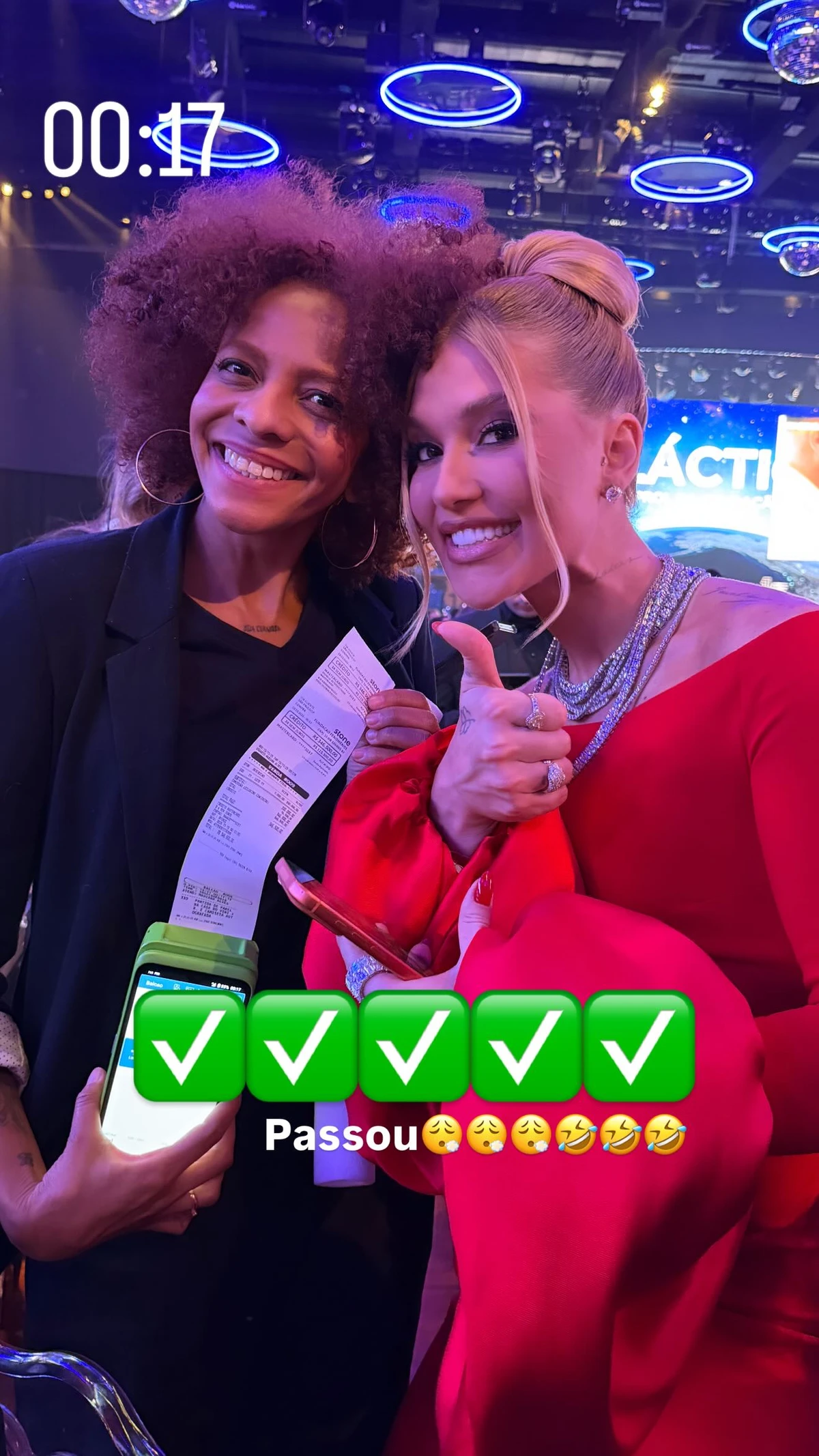 Virginia Fonseca no Leilão Galácticos, promovido por Ronaldo Fenômeno e Celina Locks por Reprodução/Instagram