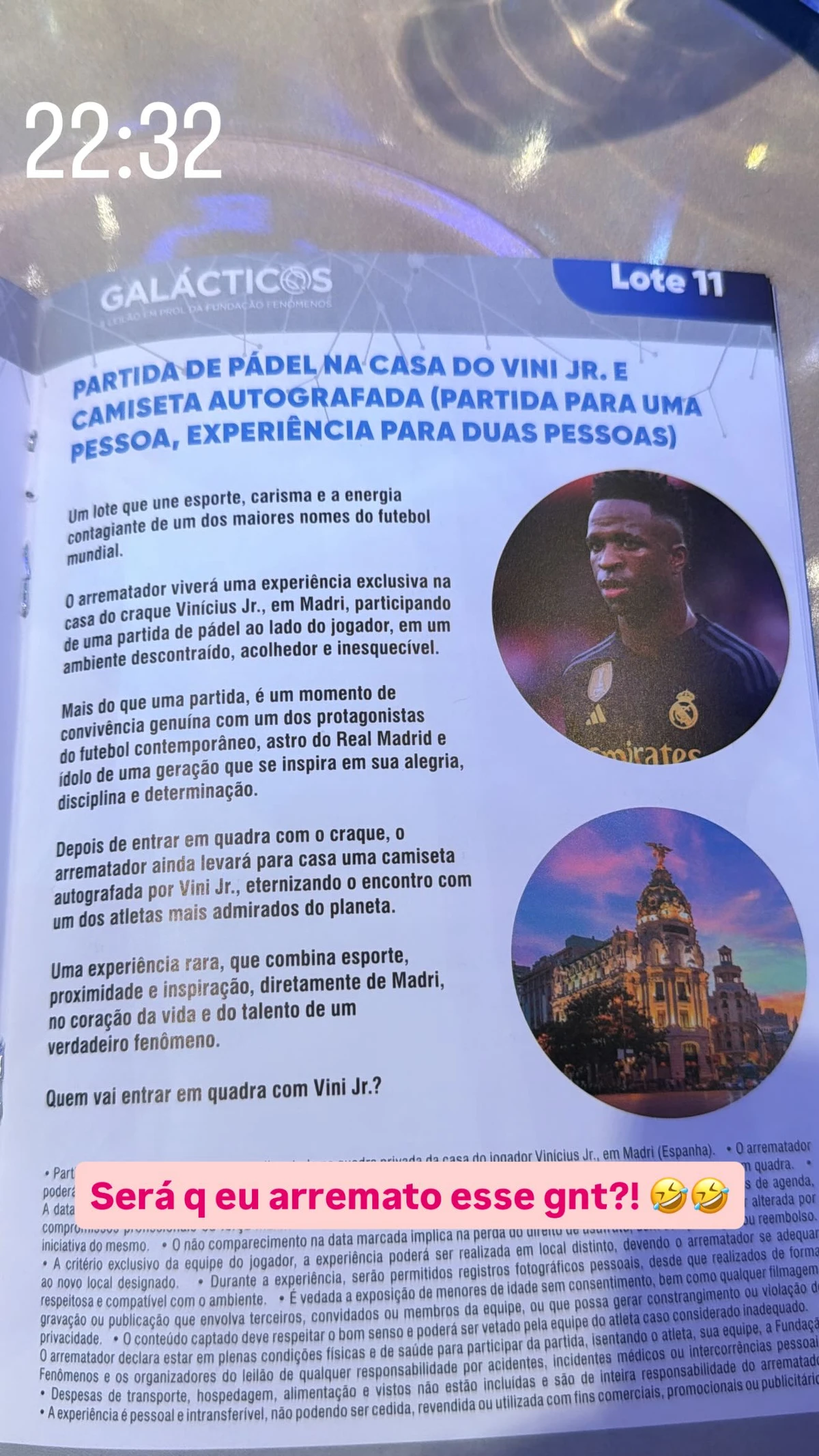 Virginia Fonseca no Leilão Galácticos, promovido por Ronaldo Fenômeno e Celina Locks por Reprodução/Instagram