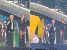 Imagem - Dua Lipa surpreende e canta com Carlinhos Brown e Caetano Veloso em SP