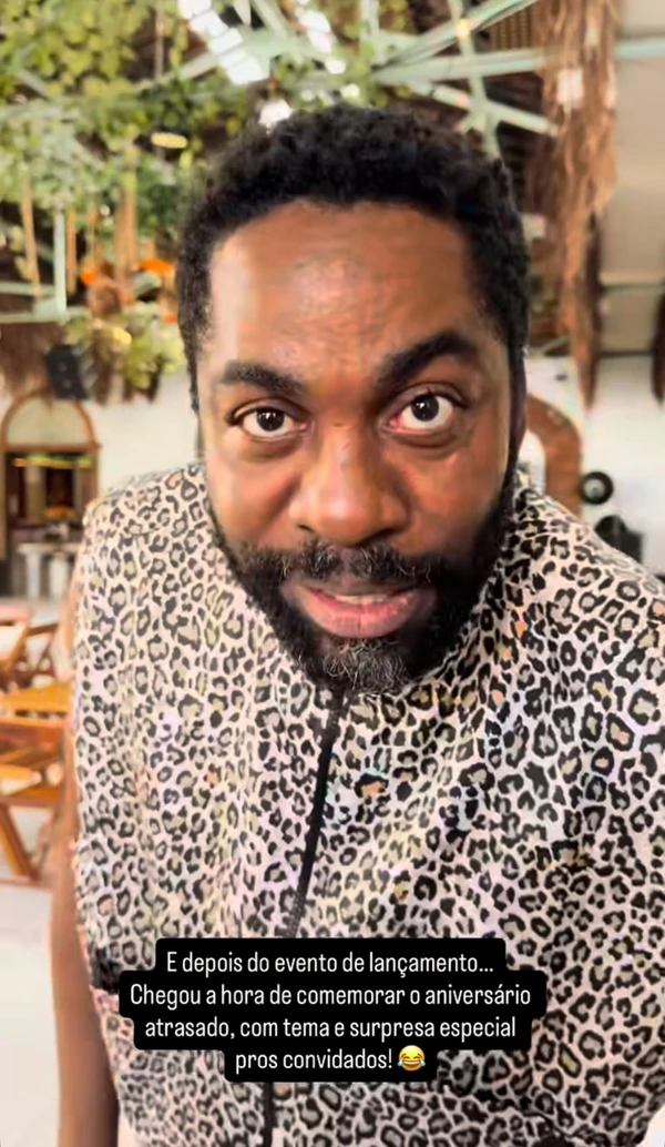 Comemoração do aniversário de Lázaro Ramos por Reprodução