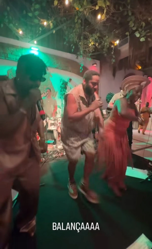 Comemoração do aniversário de Lázaro Ramos por Reprodução