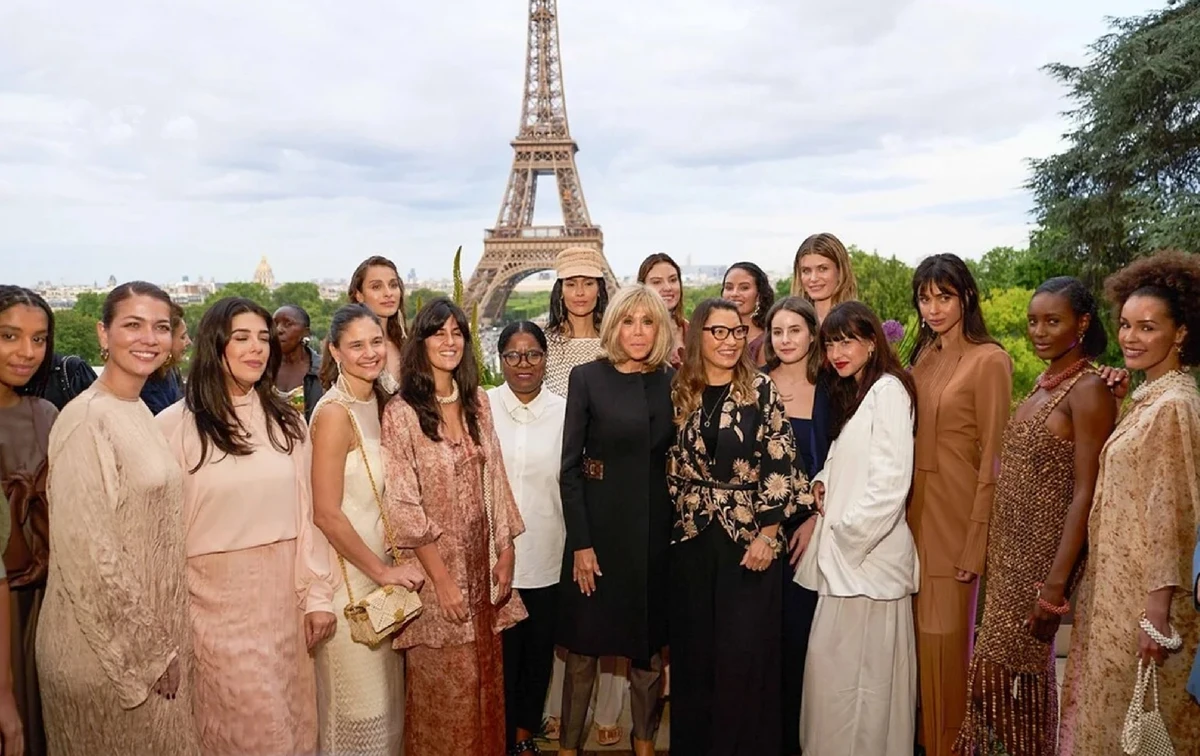 Janja e Brigitte Macron em Paris