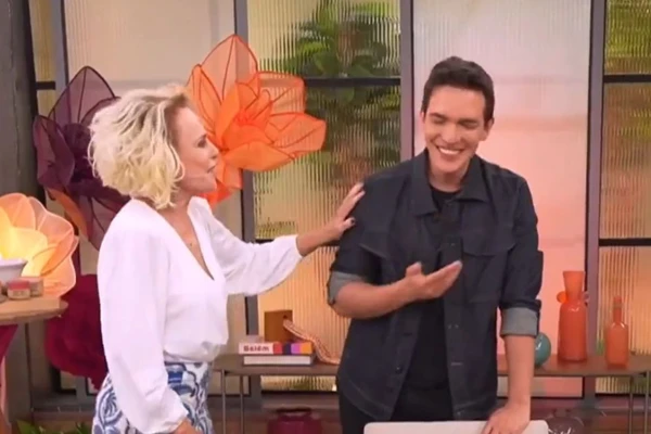 Ana Maria Braga recebeu Alexandre Jodar no Mais Você