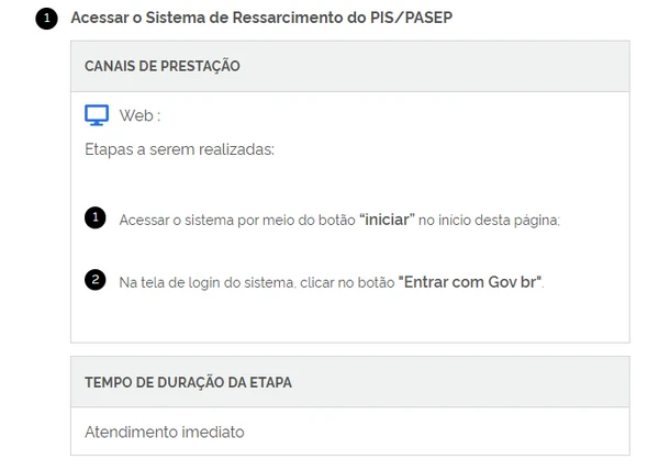 Consultar saldo de cotas PIS/PASEP por Reprodução