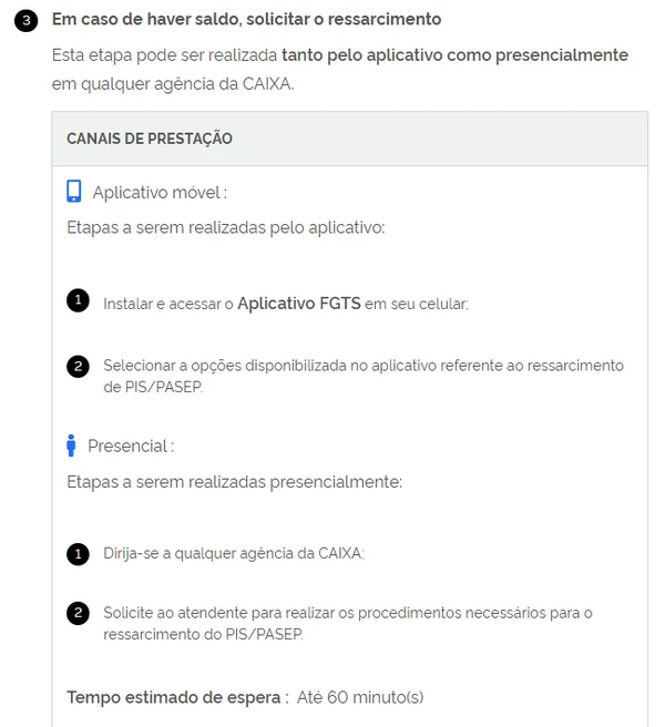Consultar saldo de cotas PIS/PASEP por Reprodução
