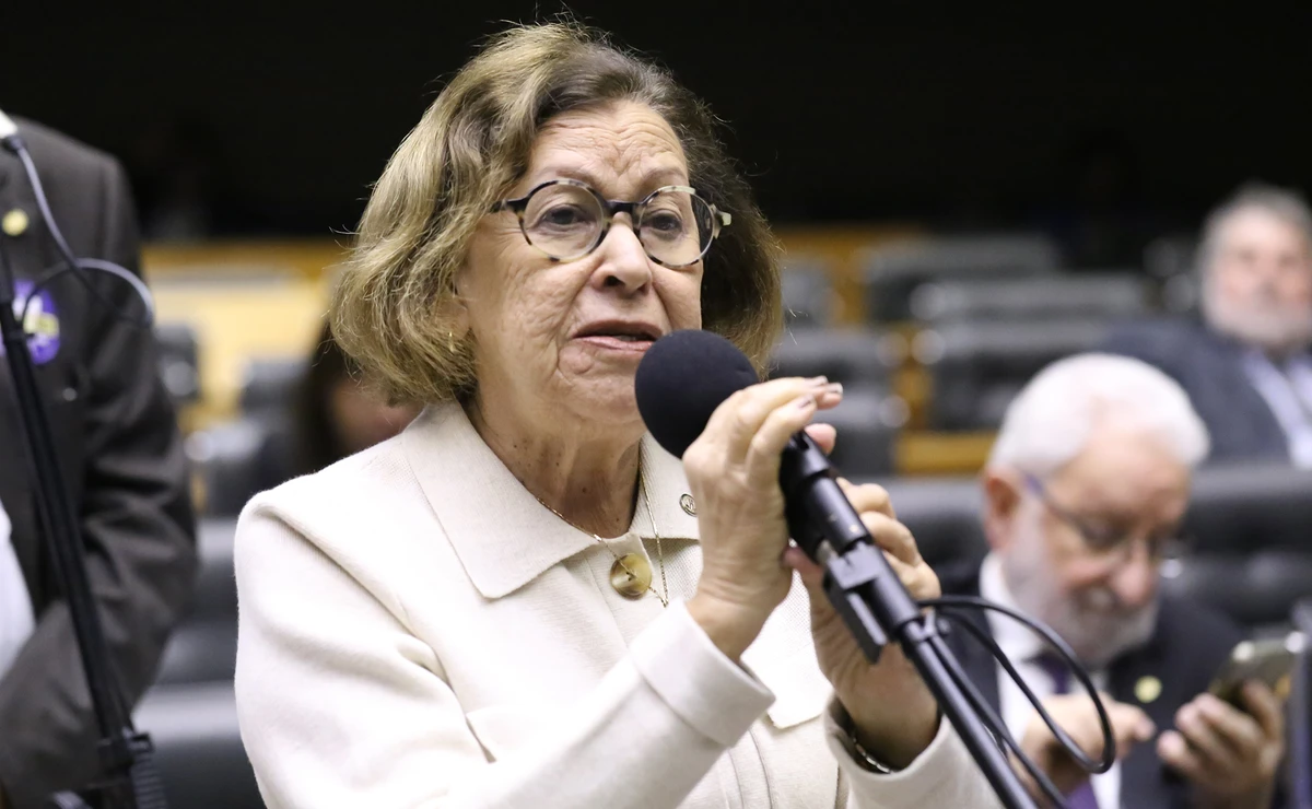 Deputada federal Lídice da Mata no plenário da Câmara