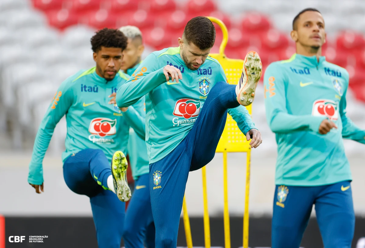 Treino da Seleção Brasileira na Decathlon Arena por Rafael Ribeiro/CBF