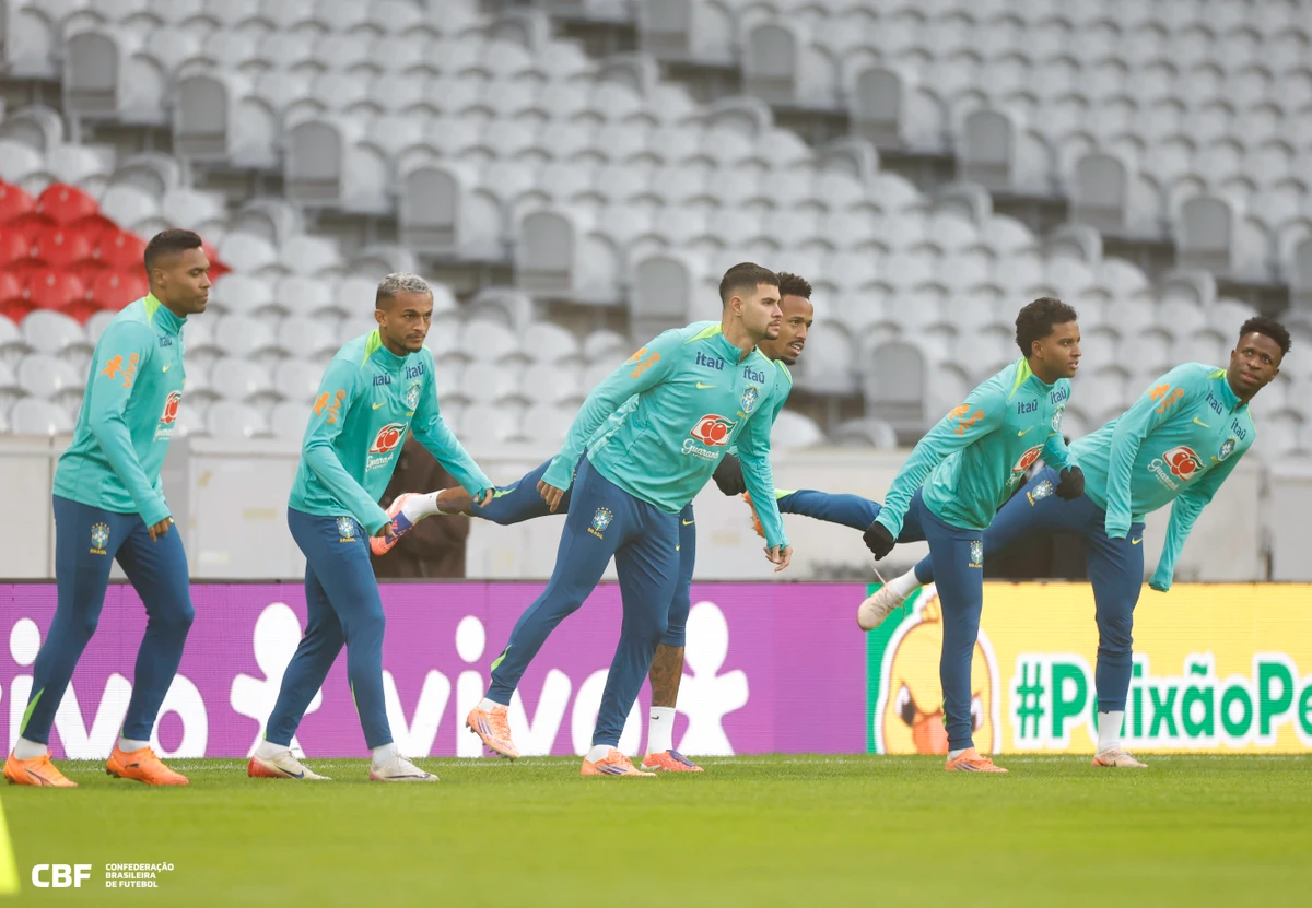 Treino da Seleção Brasileira na Decathlon Arena por Rafael Ribeiro/CBF