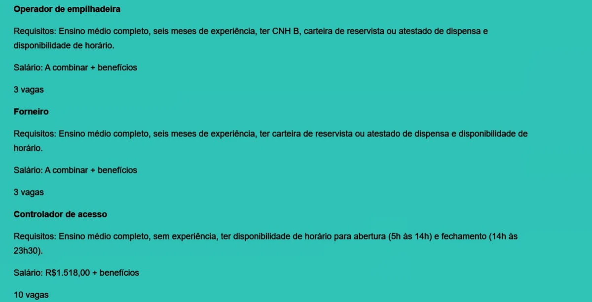 Veja vagas por Reprodução