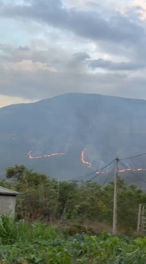 Incêndio no Parque Nacional da Chapada Diamantina por Reprodução