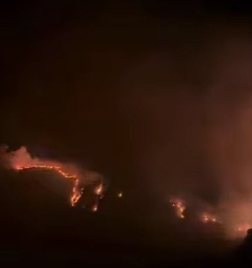 Incêndio no Parque Nacional da Chapada Diamantina por Reprodução