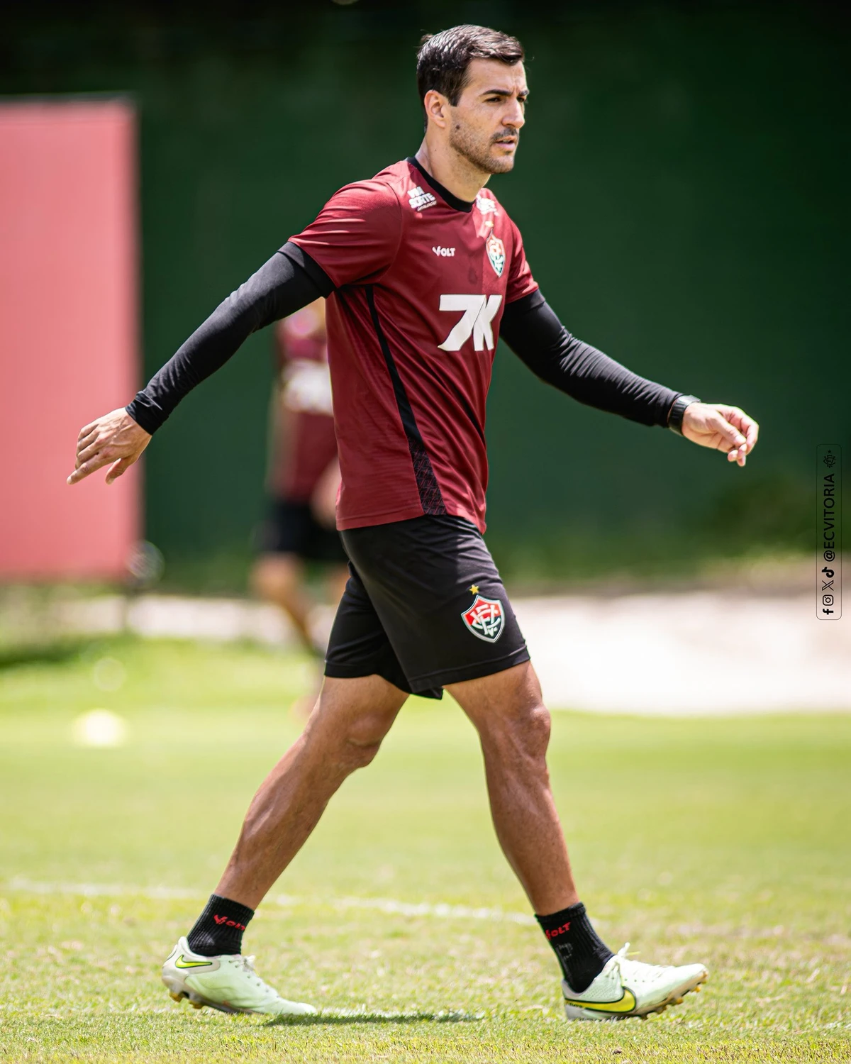 Último treino do Vitória antes de encarar o Palmeiras  por Victor Ferreira/EC Vitória