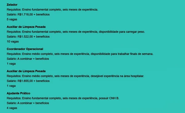 Veja vagas por Reprodução