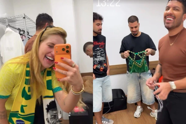 Virginia aciu na gargalhada com amigos