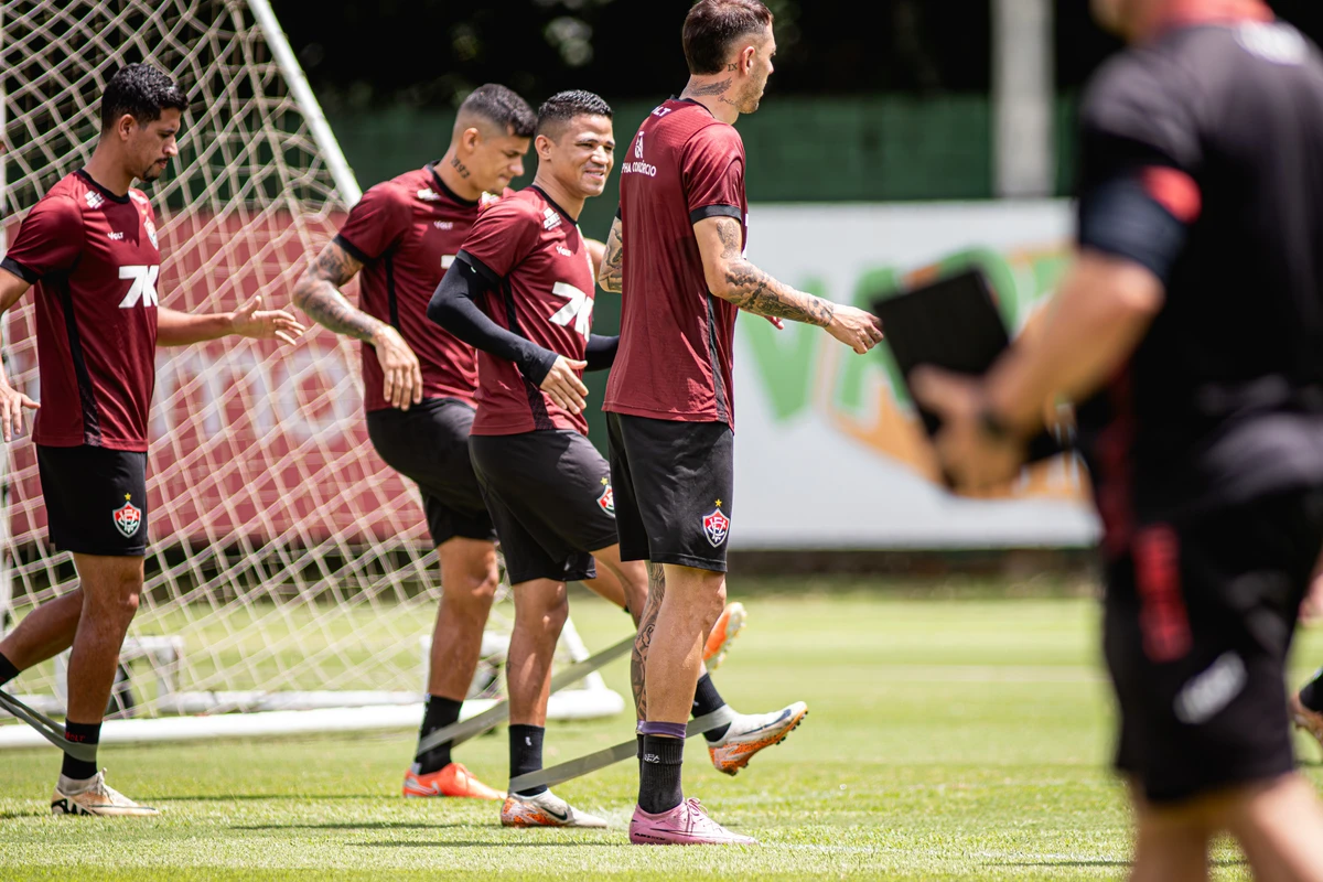 Vitória finaliza preparação para enfrentar o Palmeiras pelo Brasileirão por Victor Ferreira/EC Vitória