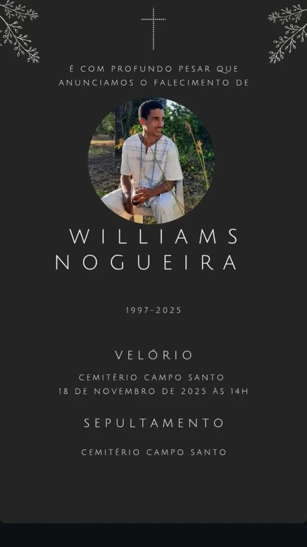 Williams Nogueira foi encontrado morto em Simões Filho por Reprodução