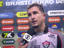 Imagem - Herói do Vitória contra o Palmeiras, Thiago Couto celebra ponto conquistado: 'Muito importante'