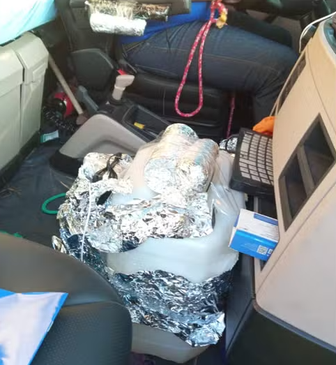 A bomba foi forjada pelo motorista por Reprodução