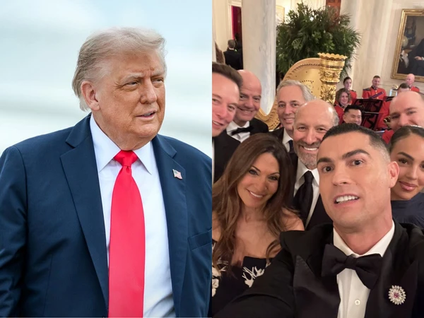 Donald Trump e Cristiano Ronaldo estiveram no jantar