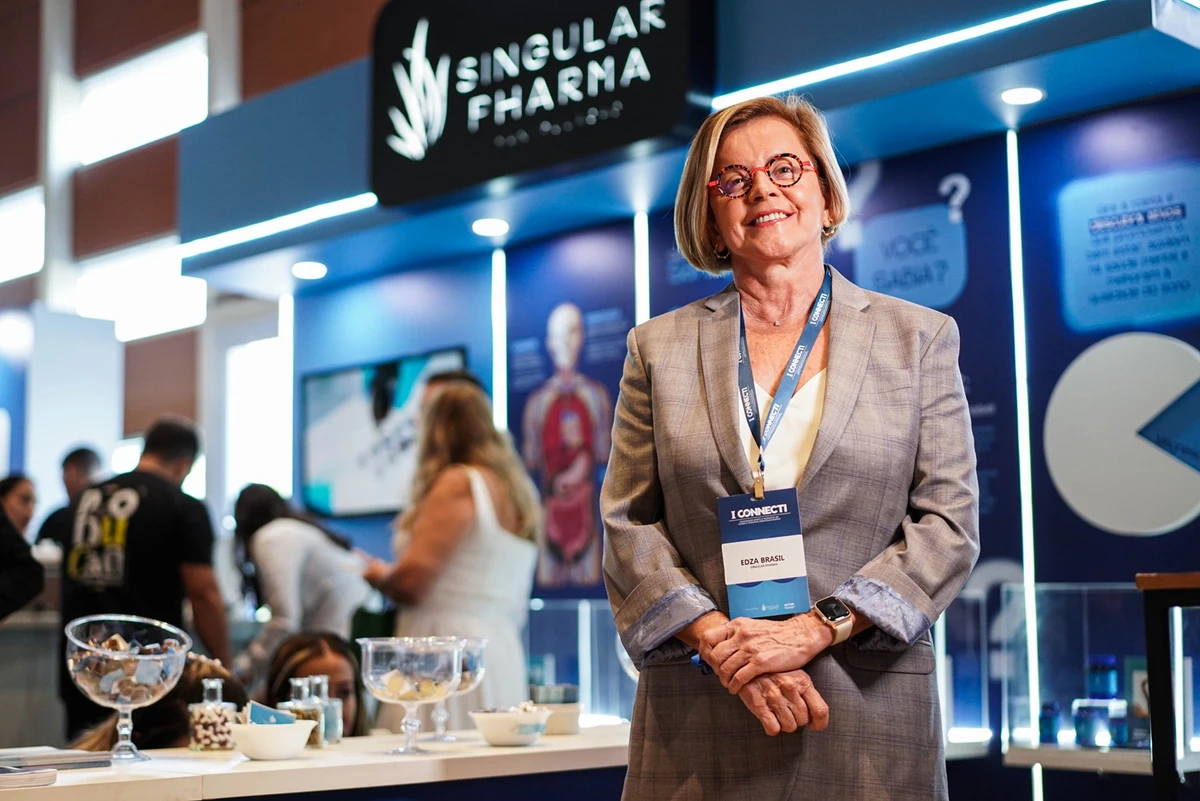 Edza Brasil, fundadora da Singular Pharma, realizadora do Connecti por Divulgação