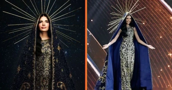 Maria Gabriela Lacerda, Miss Brasil desfila como Nossa Senhora Aparecida por Reprodução/Redes Sociais 