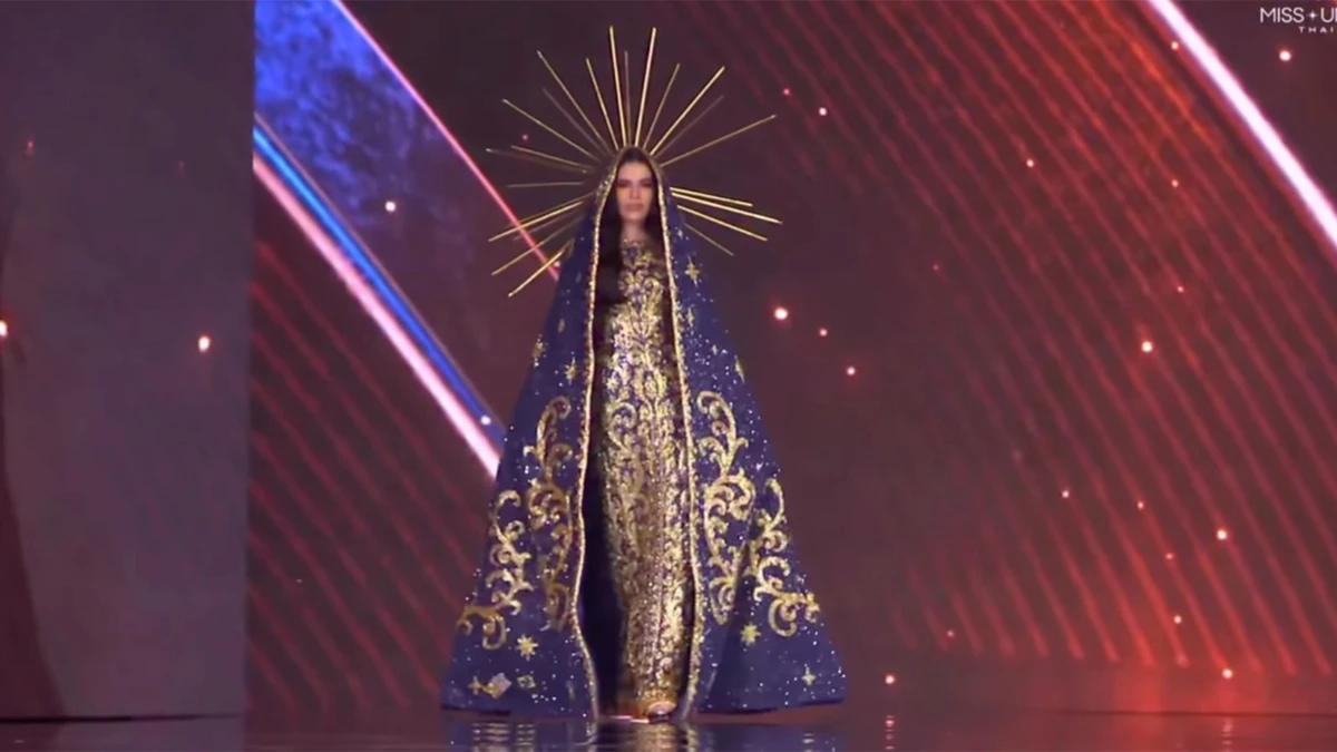 Maria Gabriela Lacerda, Miss Brasil desfila como Nossa Senhora Aparecida por Reprodução/Redes Sociais 