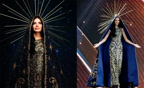 Maria Gabriela Lacerda, Miss Brasil desfila como Nossa Senhora Aparecida por Reprodução/Redes Sociais 