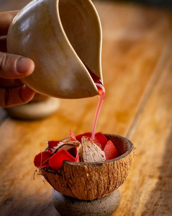 Prato do restaurante Manga, no Rio Vermelho por Reprodução