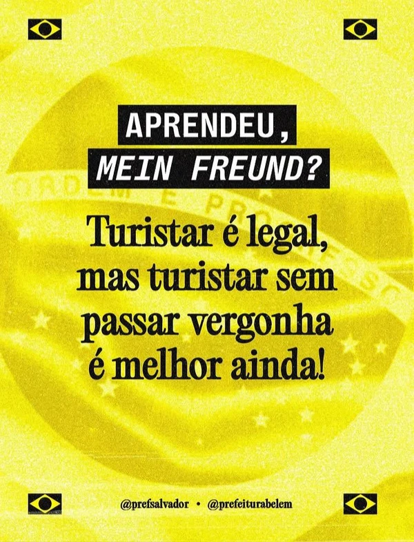 Prefeitura de Salvador alfineta chanceler alemão após fala polêmica por Reprodução / Redes sociais