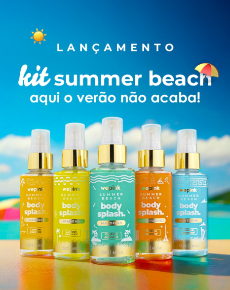 Produtos da empresa de cosméticos WePink por Reprodução