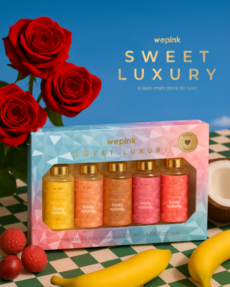 Produtos da empresa de cosméticos WePink por Reprodução