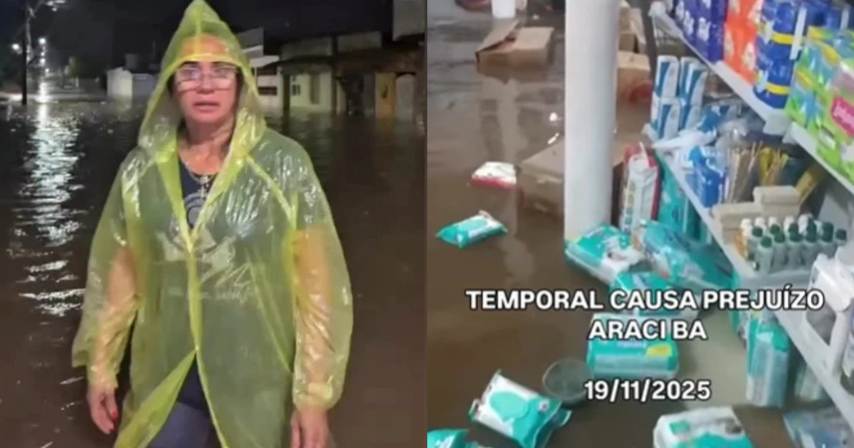 Imagem - Prefeita de cidade baiana faz apelo após fortes chuvas: 'Situação terrível'