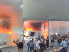 Imagem - Incêndio de grandes proporções atinge pavilhão da COP30