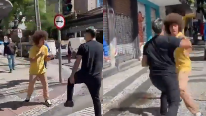 Renato Freitas foi filmado brigando na rua por Reprodução