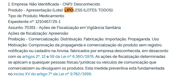 Canetas emagrecedoras proibidas pela Anvisa por Reprodução