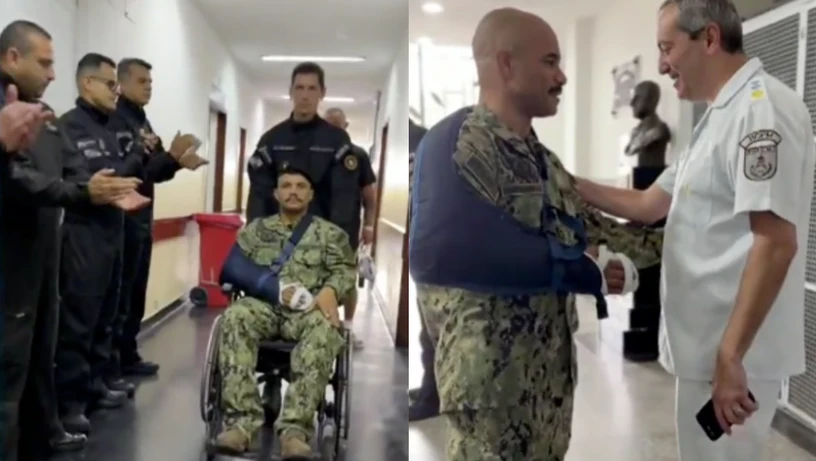 Imagem - 'Morri por 17 minutos e voltei', relata sargento do Bope baleado em megaoperação