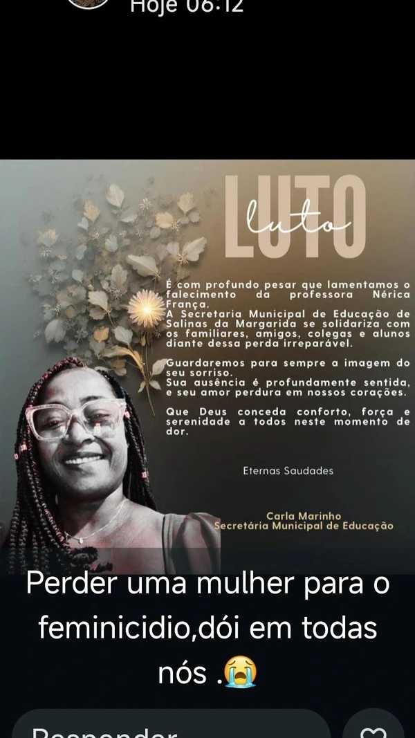 Amigos lamentaram a morte de Nérica França por Reprodução/ Redes sociais