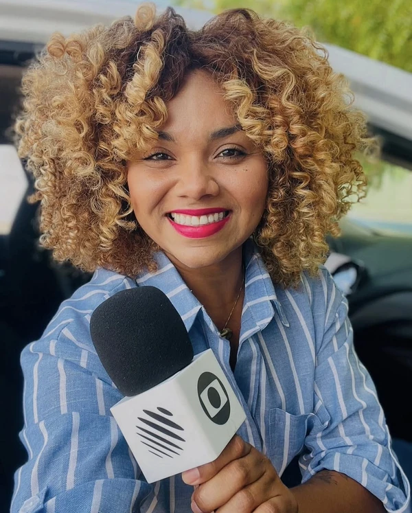 A jornalista Joyce Guirra  por Reprodução/Redes Sociais