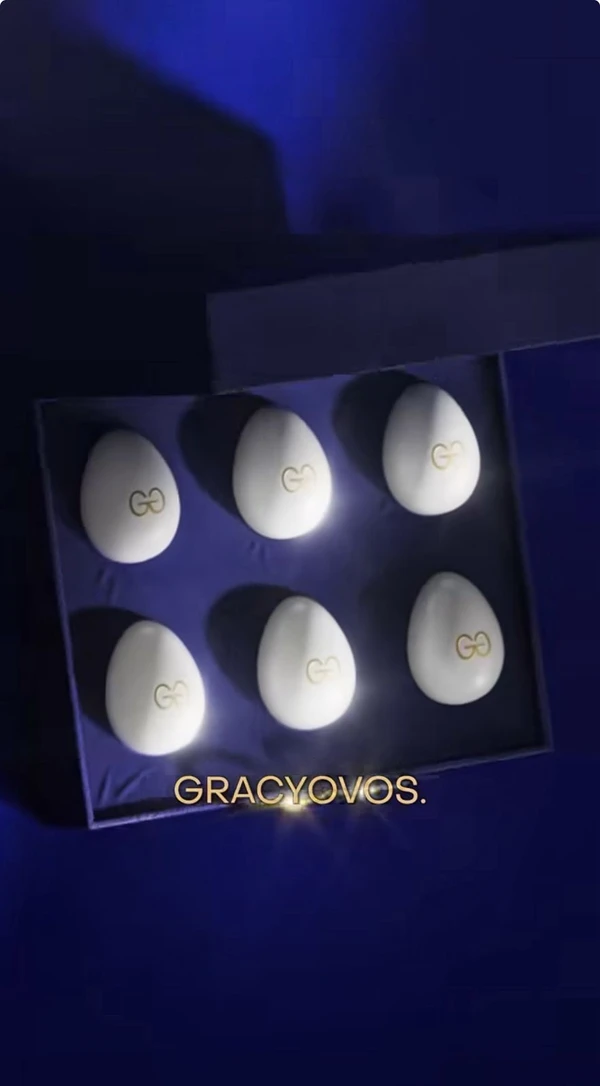 Cada caixa da linha "Gracyovos" vem com seis ovos por Reprodução