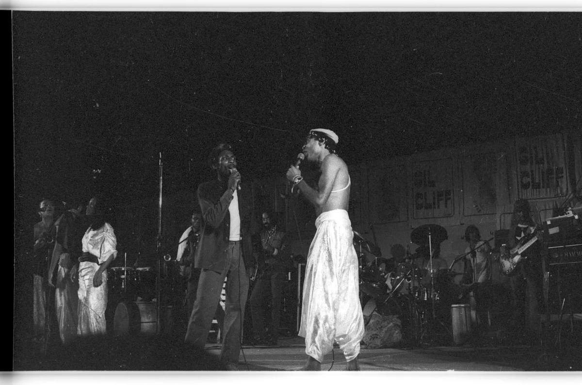 Gilberto Gil e Jimmy Cliff em 1980 por Arquivo CORREIO