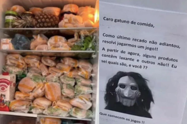 Homem colocou mensagem para colegas de trabalho